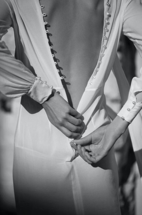 detail wedding dress