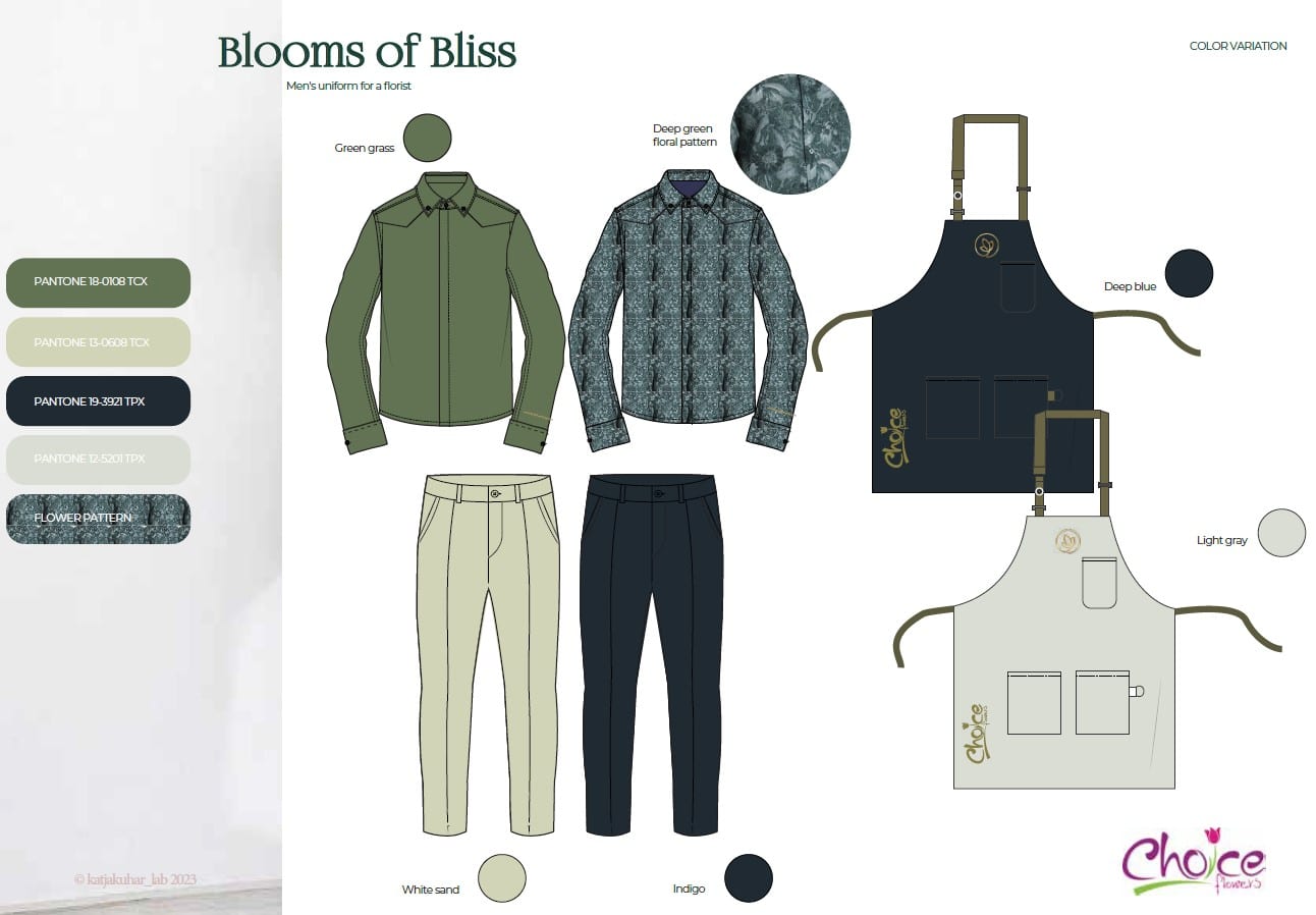 Choice flower workwear