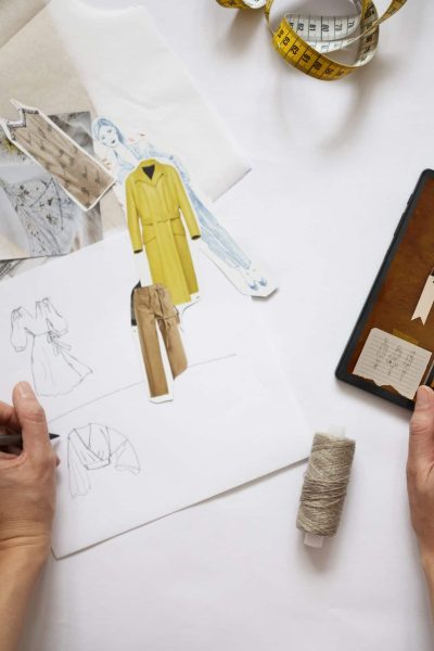 top-view-woman-creating-vision-board